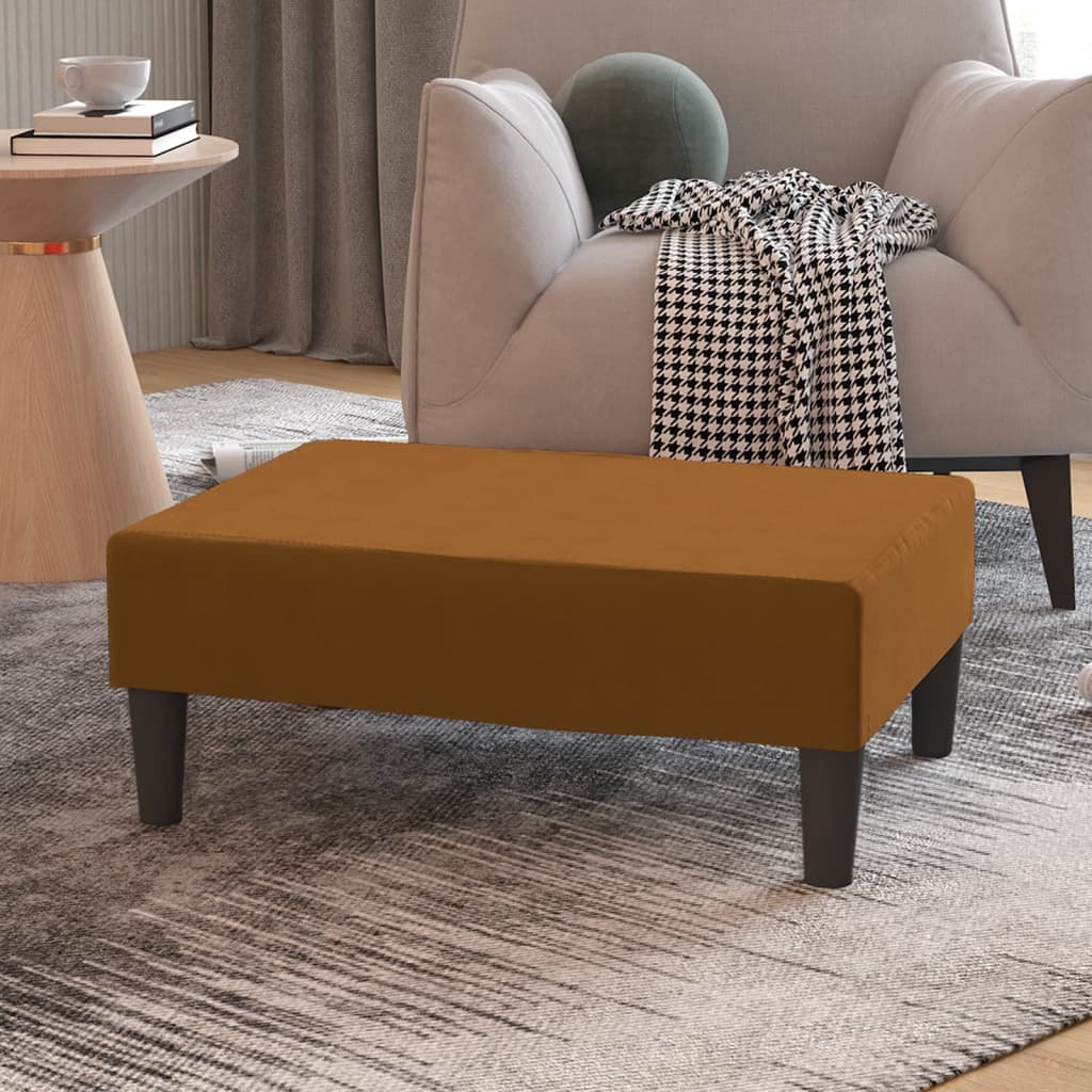 Voetenbank 78X56X32 Cm Fluweel