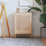 Kastdeur Met Lamellen 39,5X39,4 Cm Massief Grenenhout