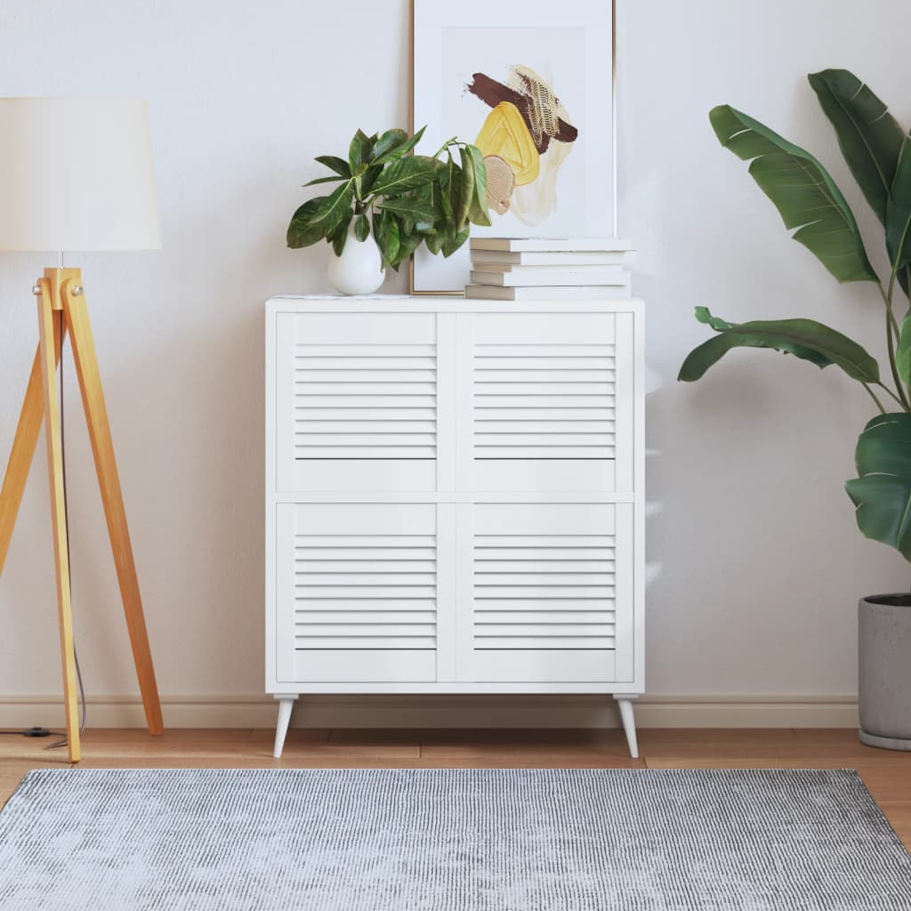 Kastdeur Met Lamellen 39,5X39,4 Cm Massief Grenenhout