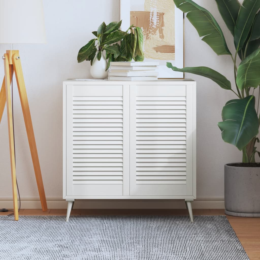 Kastdeur Met Lamellen 39,5X39,4 Cm Massief Grenenhout