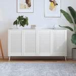 Kastdeur Met Lamellen 39,5X39,4 Cm Massief Grenenhout