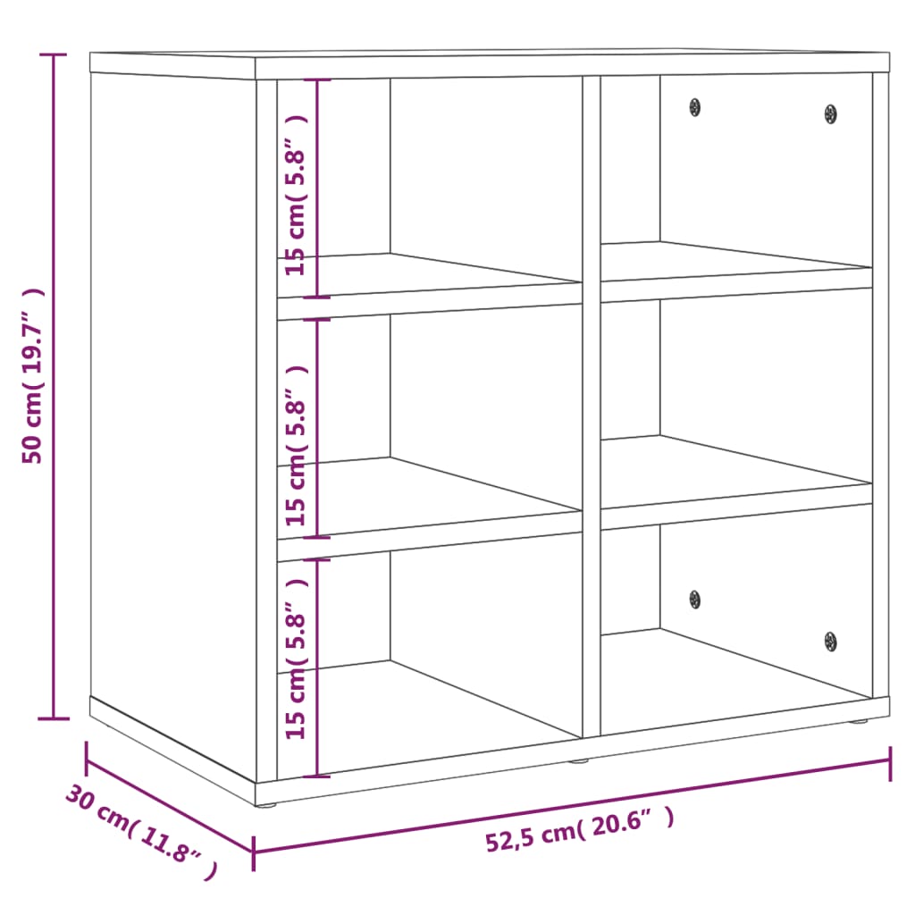 Schoenenkast 52,5X30X50 Cm Kleurig