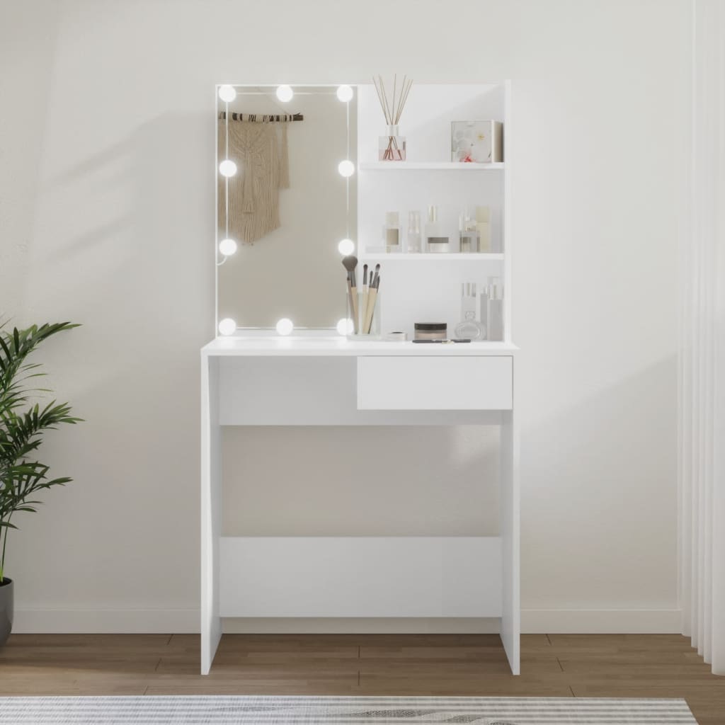 Kaptafel Met Led-Verlichting 74,5X40X141 Cm