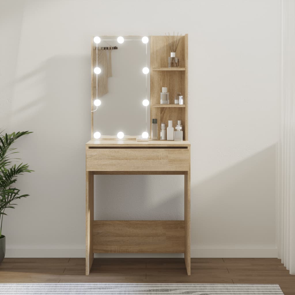 Kaptafel Met Led-Verlichting 60X40X140 Cm