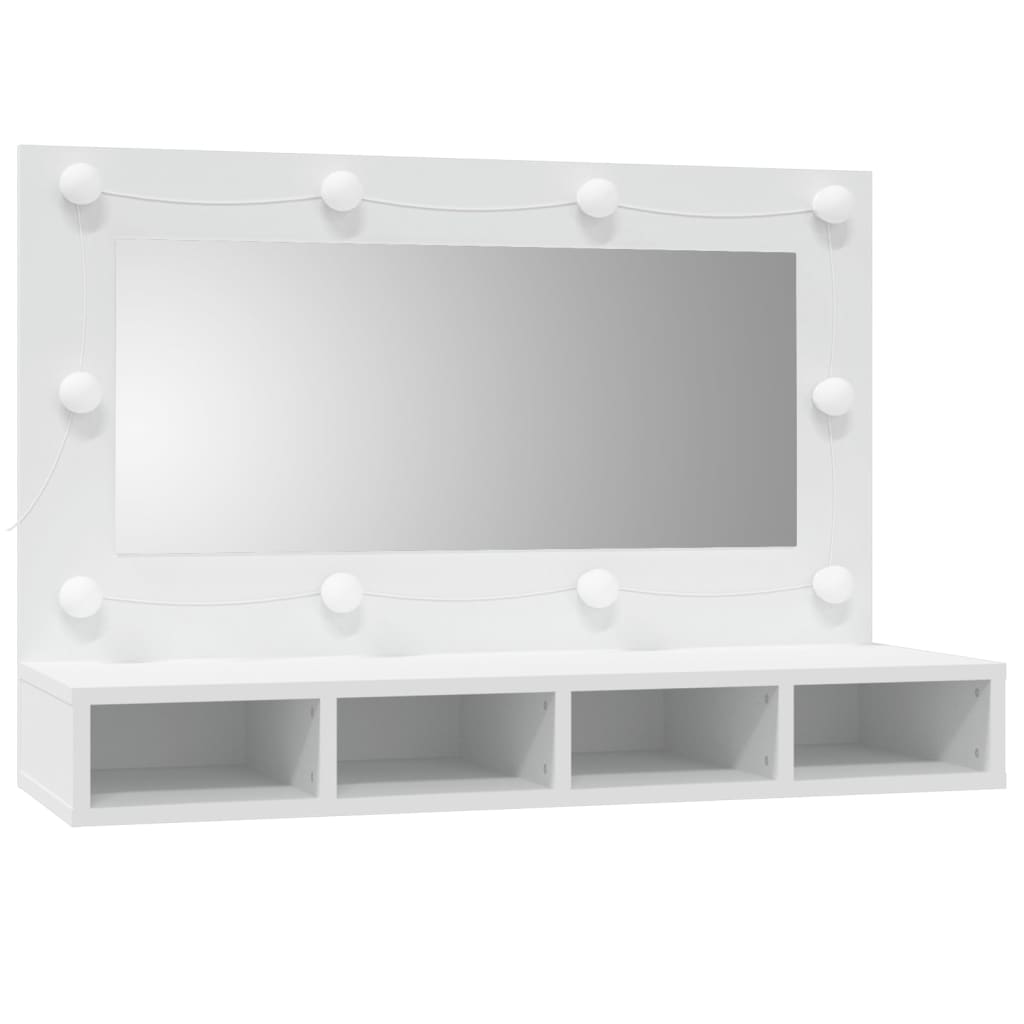 Spiegelkast Met Led-Verlichting 90X31,5X62 Cm