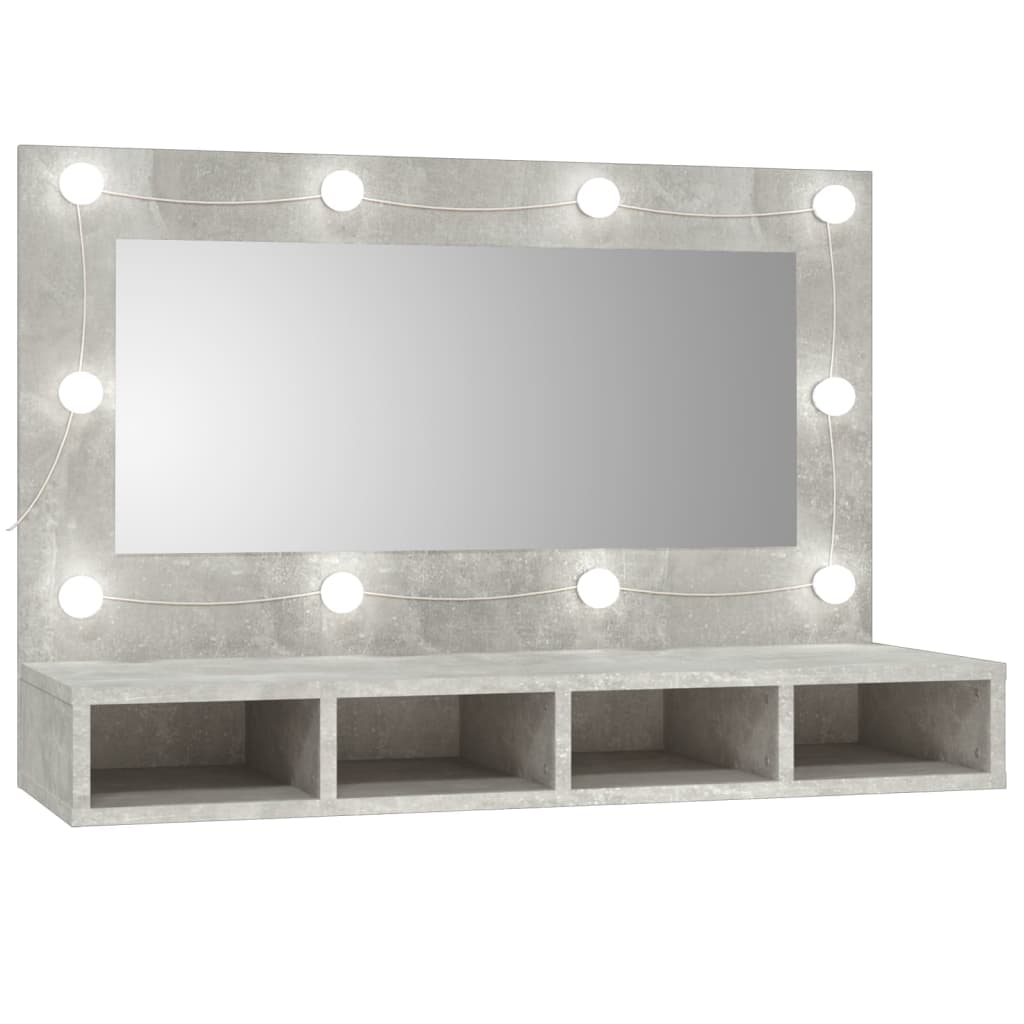 Spiegelkast Met Led-Verlichting 90X31,5X62 Cm