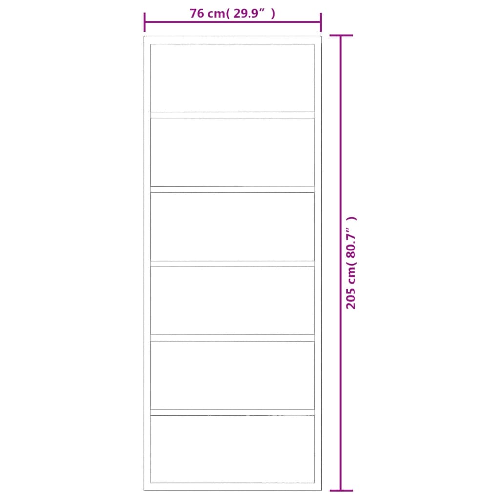 Schuifdeur Met Beslag 76X205 Cm Aluminium En Esg-Glas