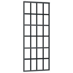 Schuifdeur Met Beslag 76X205 Cm Aluminium En Esg-Glas