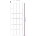 Schuifdeur Met Beslag 76X205 Cm Aluminium En Esg-Glas
