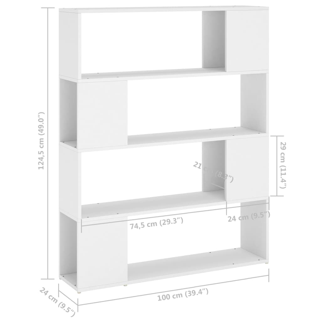 Boekenkast/Kamerscherm 100X24X124 Cm