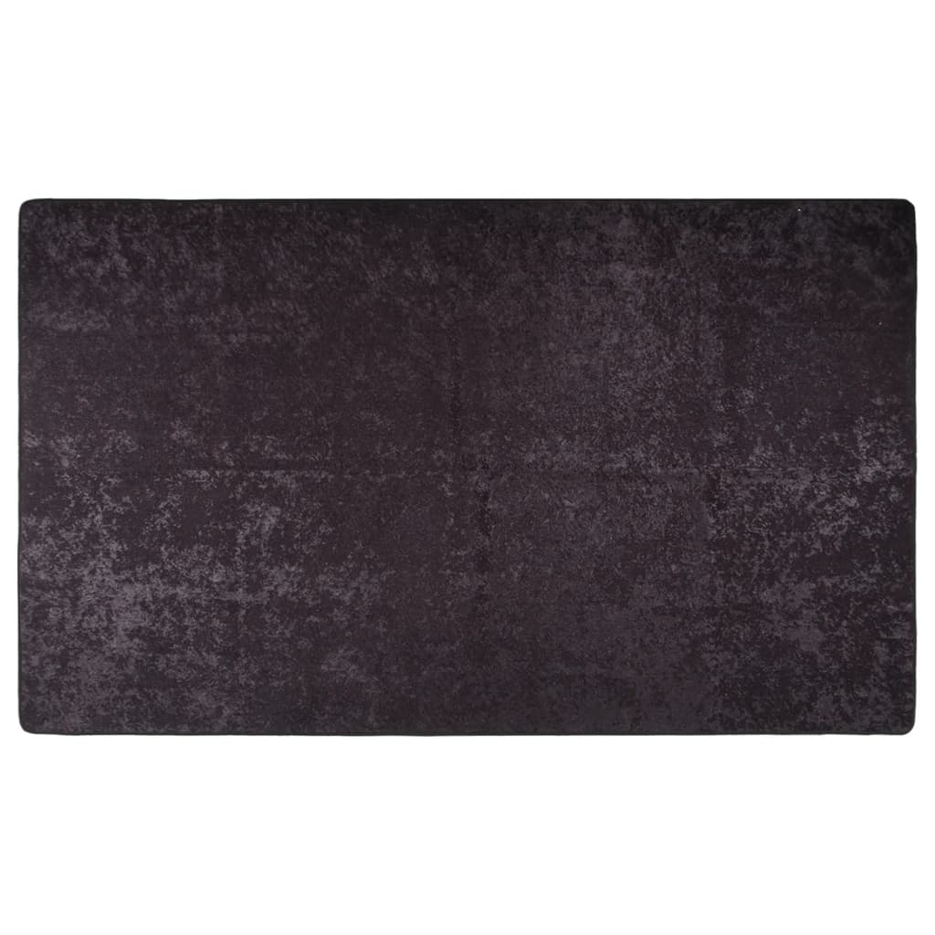 Vloerkleed Wasbaar Anti-Slip Kleurig Antraciet