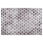 Vloerkleed Wasbaar Anti-Slip Meerkleurig Grijs En Wit