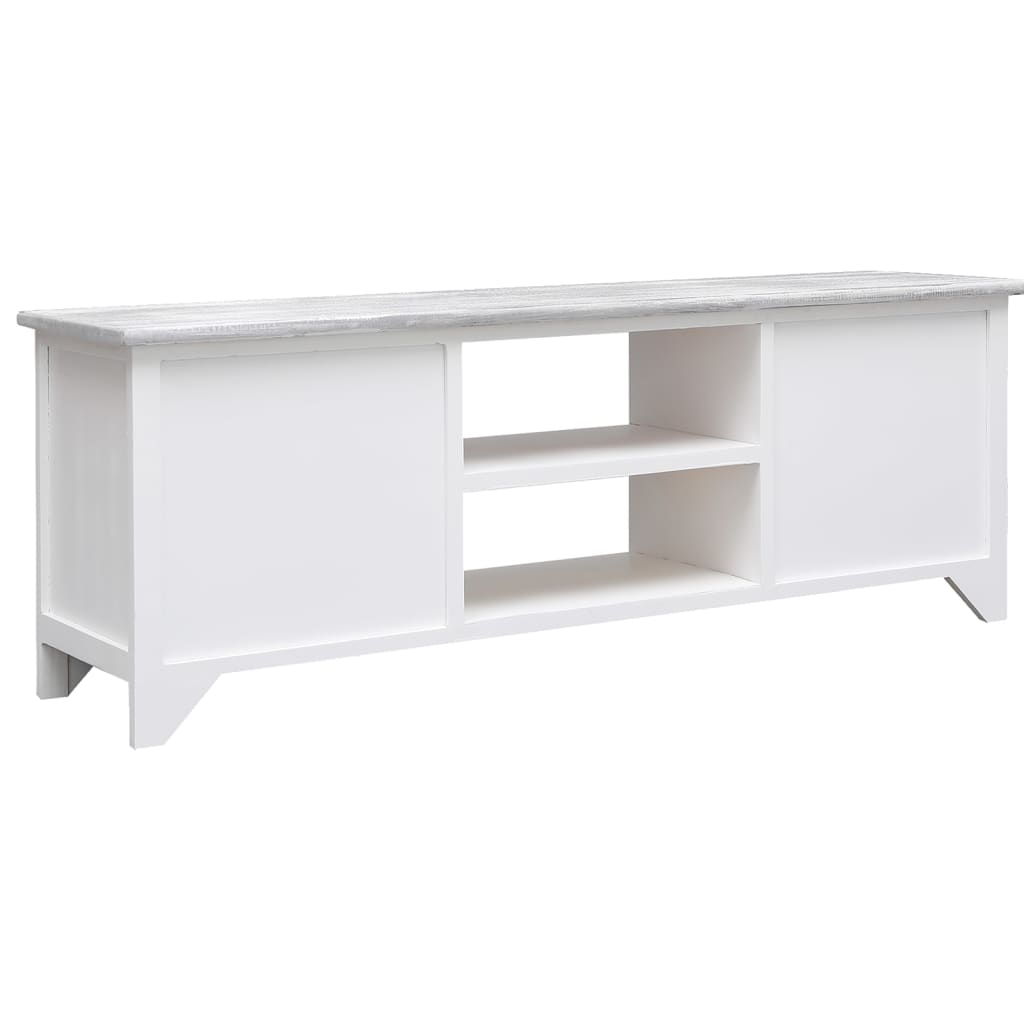 Tv-Meubel 08X30X40 Cm Massief Paulowniahout