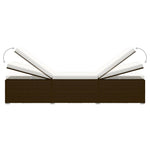 Ligbed Met Kussen En Theetafel Poly Rattan