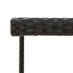 Tuintafel 09X07X74 Cm Poly Rattan En Glas