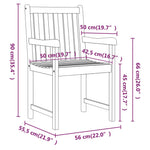 Tuinstoelen Massief Acaciahout