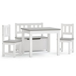 3-Delige Kindertafel- En Stoelenset Mdf