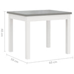 3-Delige Kindertafel- En Stoelenset Mdf