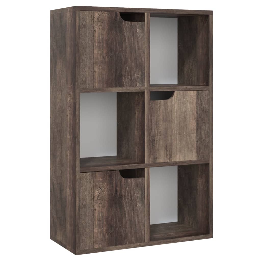 Boekenkast 60X27,5X88 Cm Bewerkt Hout Kleur