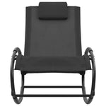 Ligbed Met Kussen Staal En Textileen