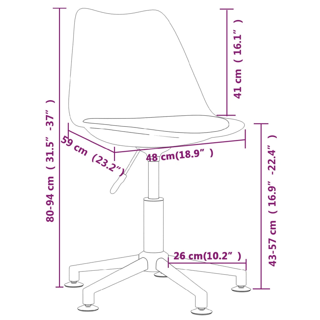 Eetkamerstoelen Draaibaar Stof