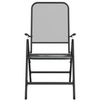Tuinstoelen Inklapbaar Metaalgaas Antracietkleurig