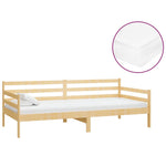 Slaapbank Met Matras Massief Grenenhout 90X200 Cm