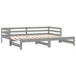 Slaapbank Uitschuifbaar Massief Grenenhout 2X(90X200) Cm