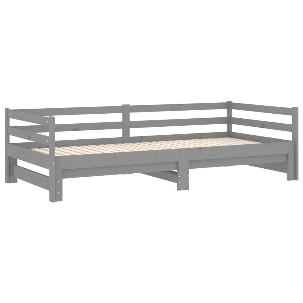 Slaapbank Uitschuifbaar Massief Grenenhout 2X(90X200) Cm