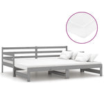 Slaapbank Uitschuifbaar Massief Grenenhout 2X(90X200) Cm