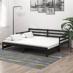 Slaapbank Uitschuifbaar Massief Grenenhout 2X(90X200) Cm
