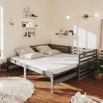 Slaapbank Uitschuifbaar Massief Grenenhout 2X(90X200) Cm
