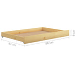 Slaapbank Uitschuifbaar Massief Grenenhout 2X(90X200) Cm