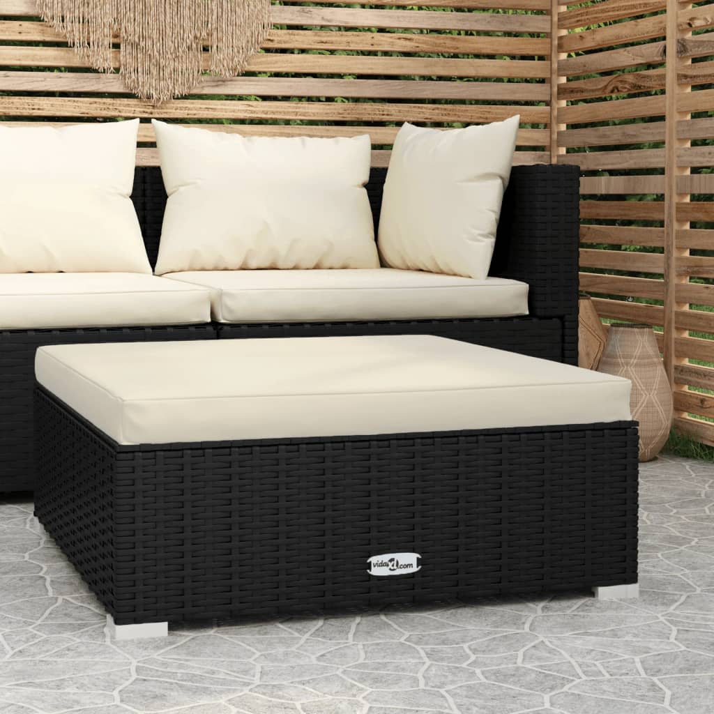 Met Kussen 70X70X30 Cm Poly Rattan