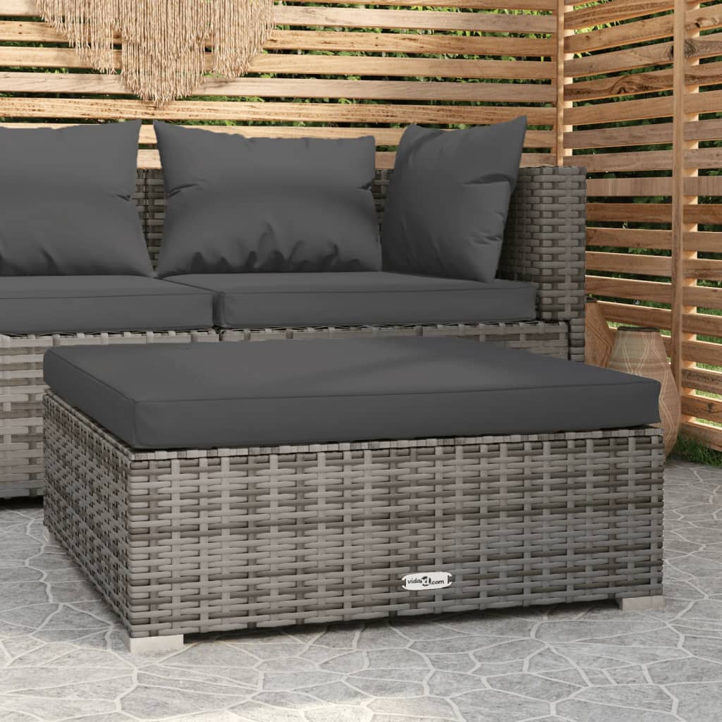 Met Kussen 70X70X30 Cm Poly Rattan