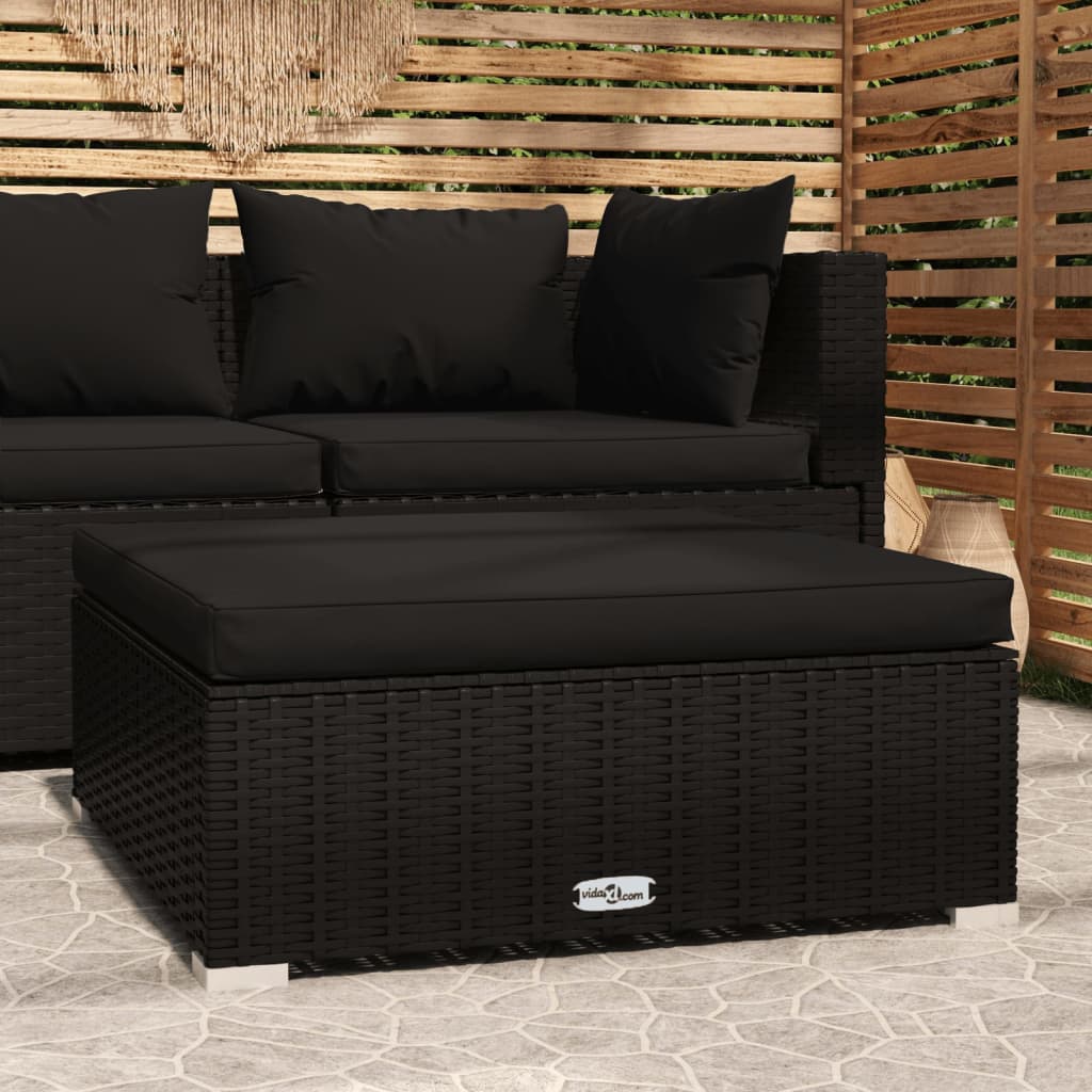 Met Kussen 70X70X30 Cm Poly Rattan