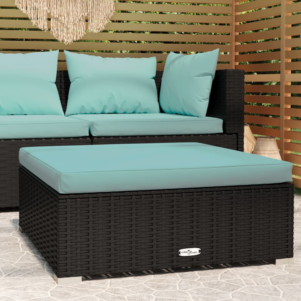 Met Kussen 70X70X30 Cm Poly Rattan