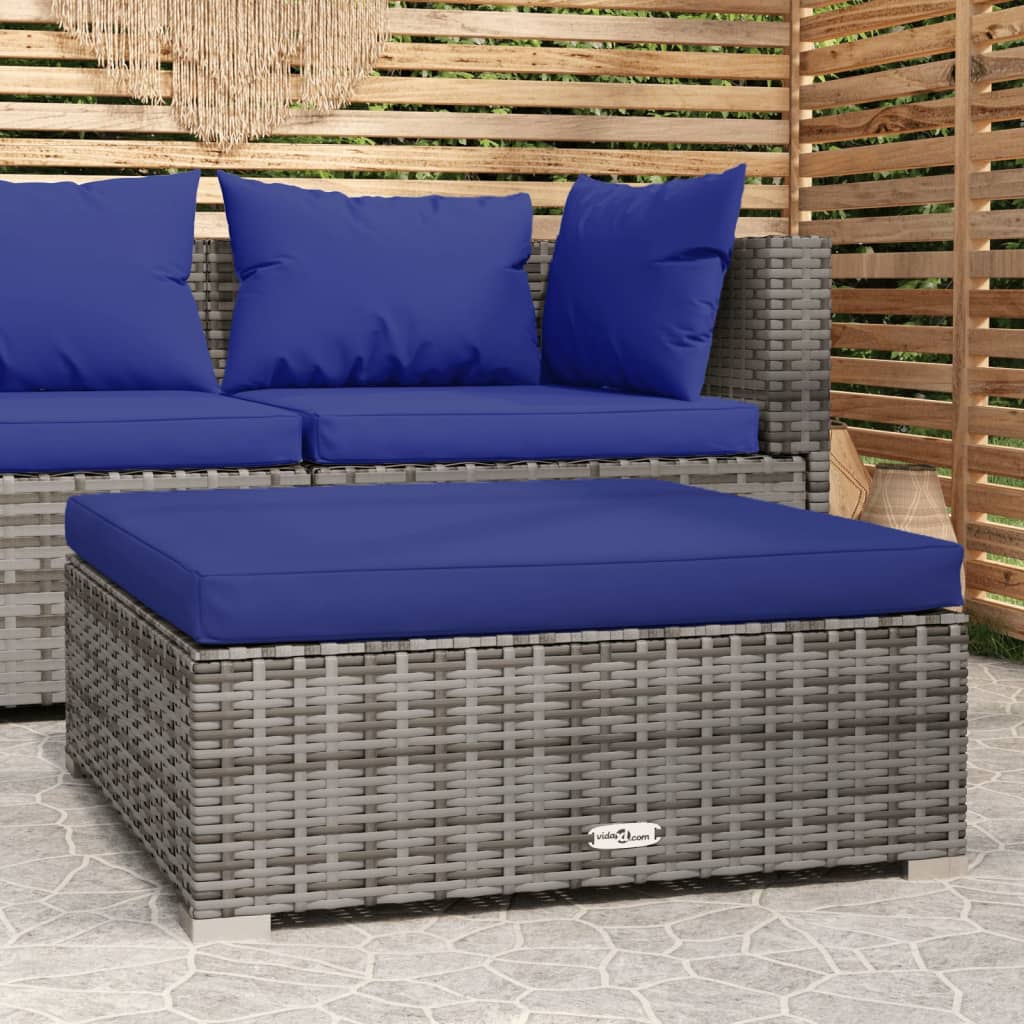 Met Kussen 70X70X30 Cm Poly Rattan