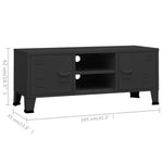 Tv-Meubel Industrieel 05X35X42 Cm Metaal