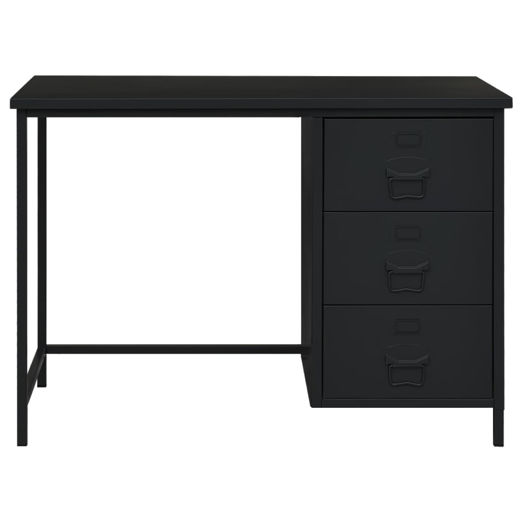 Bureau Industrieel Met Lades 105X52X75 Cm Staal