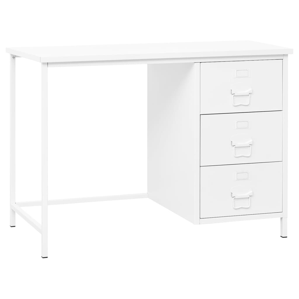 Bureau Industrieel Met Lades 105X52X75 Cm Staal