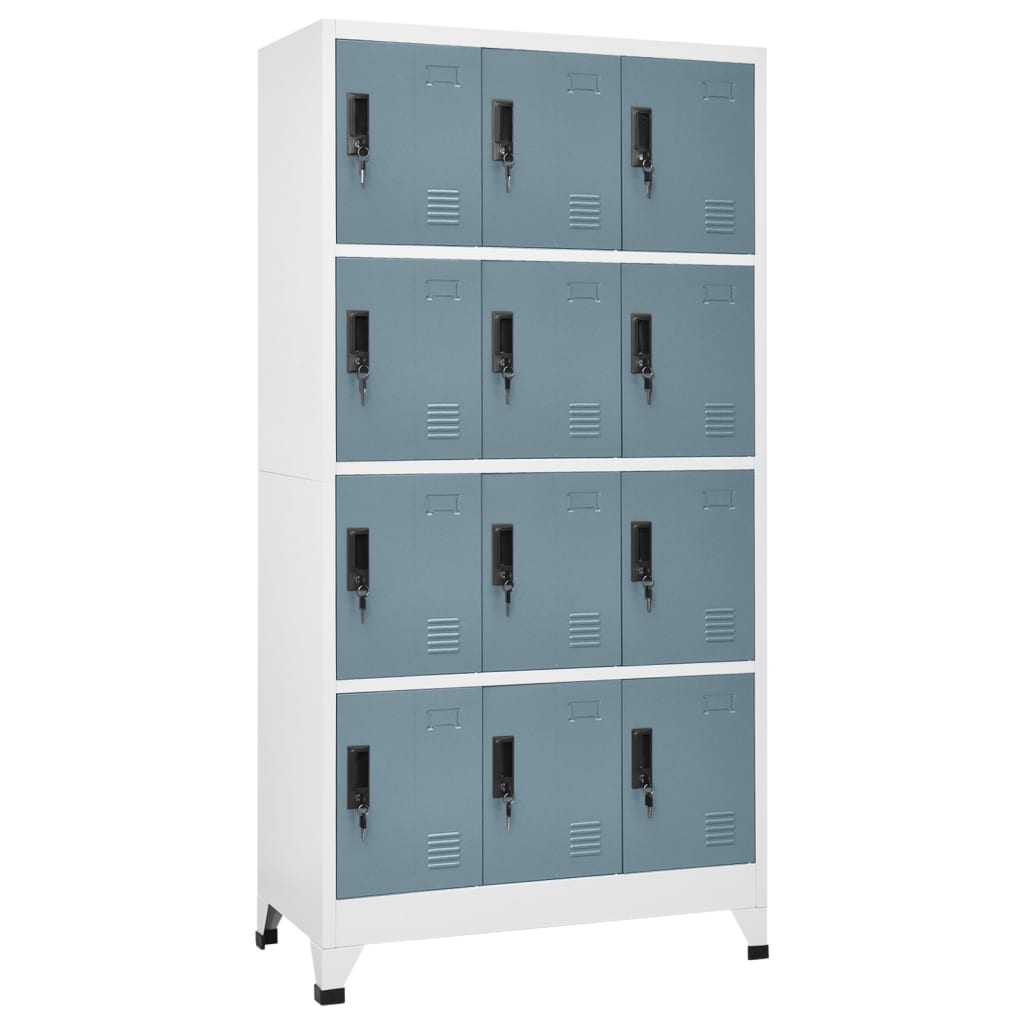 Lockerkast Met 12 Compartimenten 90X45X180 Cm