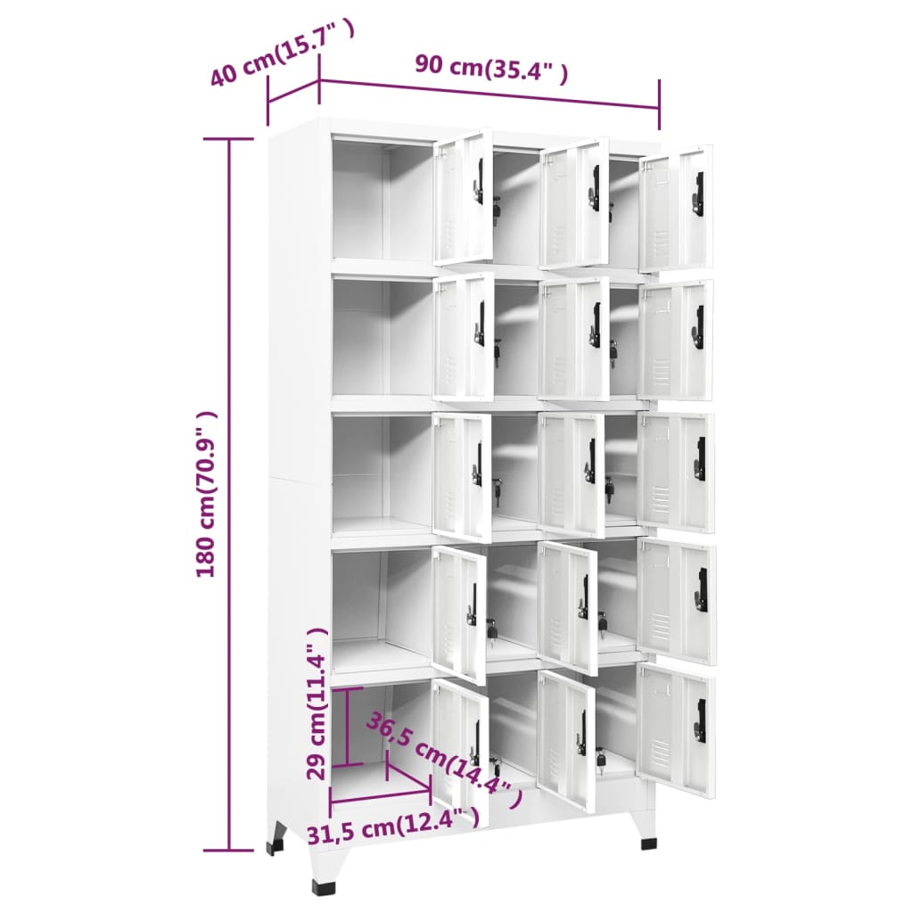 Lockerkast 90X40X180 Cm Staal