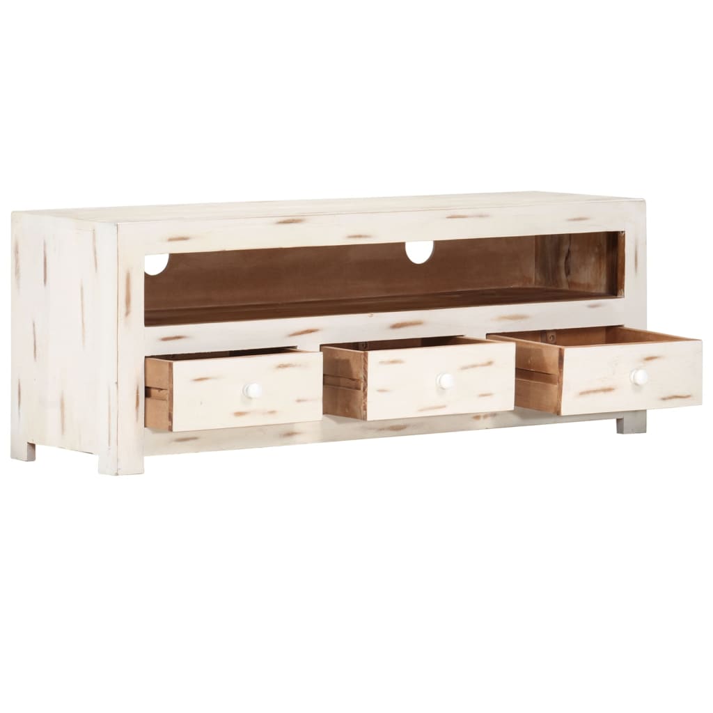 Tv-Meubel 0X30X40 Cm Massief Acaciahout