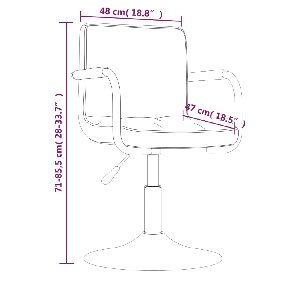 Eetkamerstoelen Draaibaar Fluweel