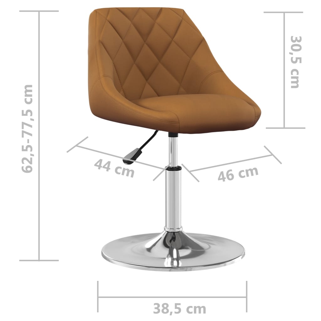 Eetkamerstoelen Draaibaar Fluweel