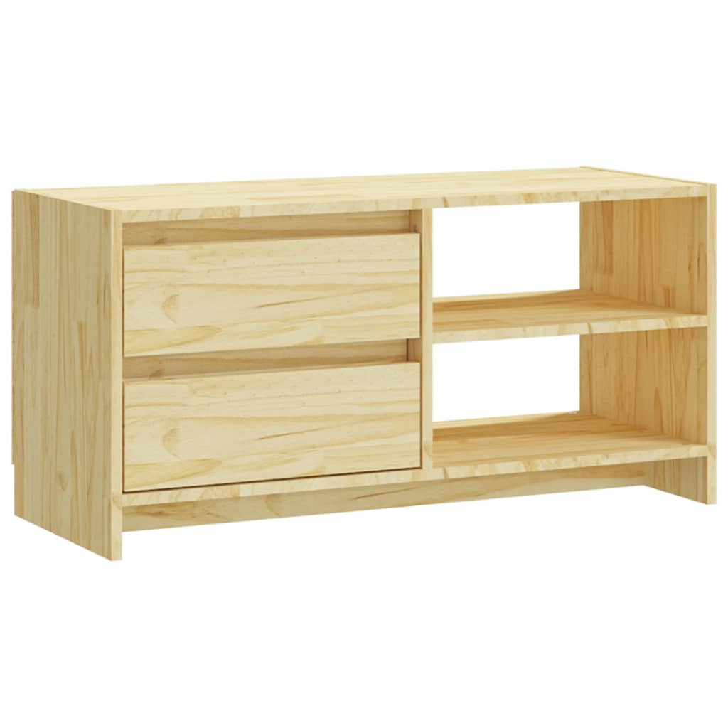 Tv-Meubel 80X3X39 Cm Massief Grenenhout