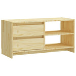 Tv-Meubel 80X3X39 Cm Massief Grenenhout