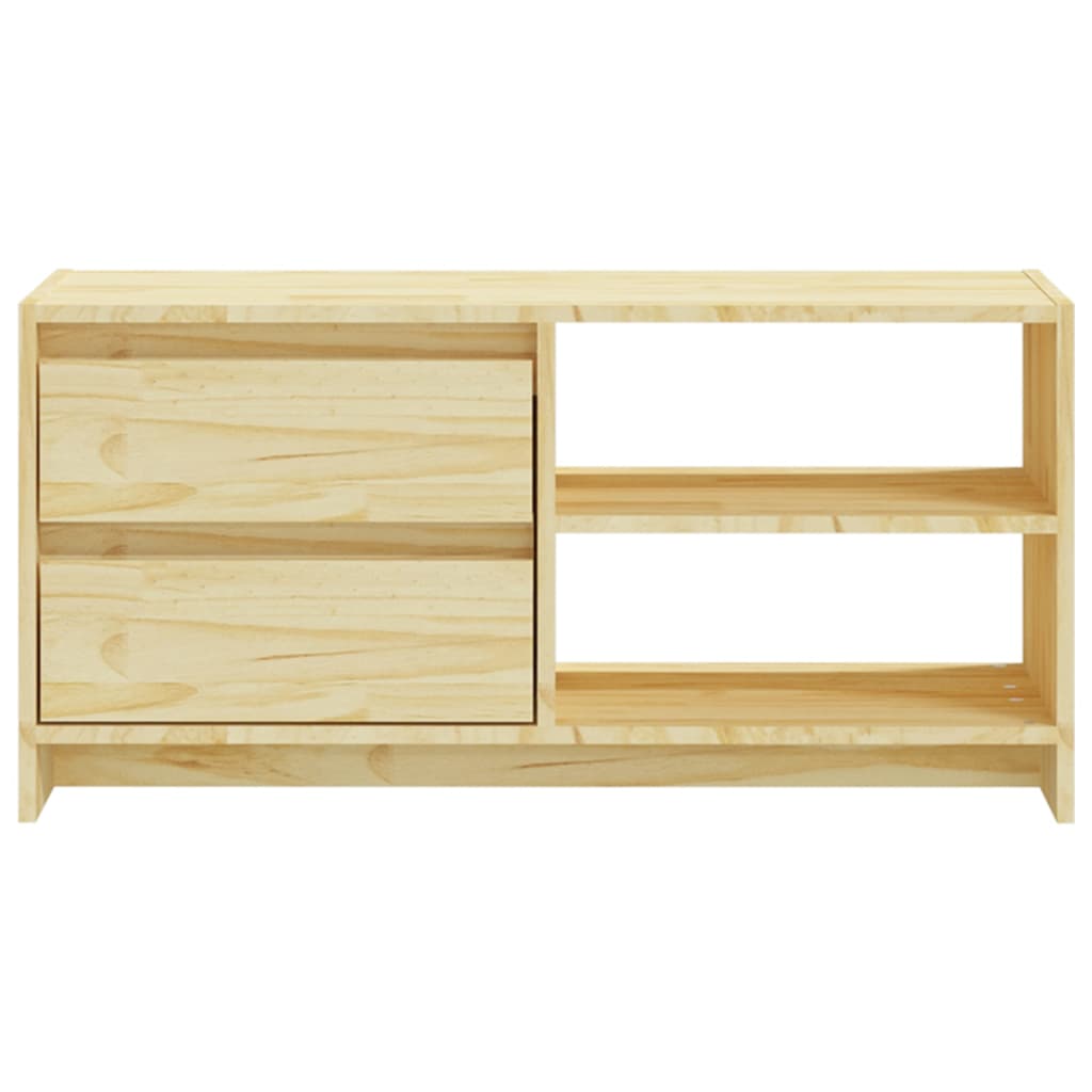 Tv-Meubel 80X3X39 Cm Massief Grenenhout