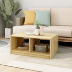 809906Salontafel 75X50X33,5 Cm Massief Hout Grenen